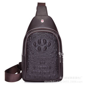 ARCTIC HUNTER กระเป๋าผู้ชาย กระเป๋าสะพาย ผช กระเป๋าสะพายข้างผู้ชาย กระเป๋าสะพาย ผู้ชาย คาดหน้าอกของผู้ชายจระเข้กระเป๋าคาดหน้าอกแฟชั่นกระเป๋ากีฬา Pu กระเป๋าสะพายพาดลำตัวแบบลำลอง