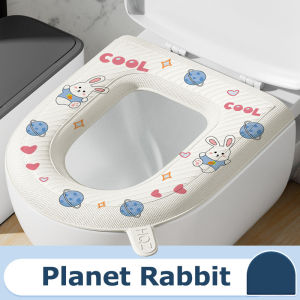 Toilet Bowl Mat Thicker Waterproof EVA Bathroom Toilet Pad Toilet Seat Lid Cover Closestool Mat All-Season Universal