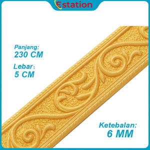 Estation - Wall Border List / Wallborder Foam 3D /Walpaper List Foam Stiker Dinding / List 2.3 Meter