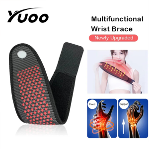 Yuoo 1PC Magnetic Therapy Self-Heating Wrist Support Brace Wrap Heated Hand Warmer Compression Pain Relief Wristband Belt