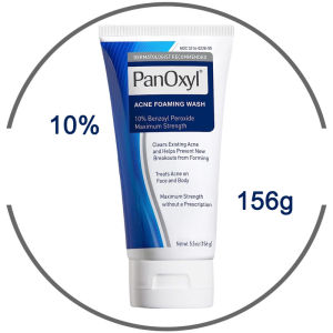 PanOxyl ACNE FOAMING WASH 4%/10% Benzoyl Peroxide Maximum Strength Facial Cleanser 156g/170g