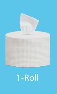 100% Cotton Thickening 80pcs Soft Facial Wipe Disposable Face Wet And Dry Makeup Towel Roll