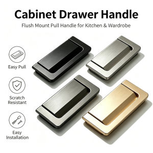 Aluminum alloy hidden handle Cabinet handle Drawer handle Invisible cabinet door handle flat
