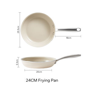 Redchef Nonstick Ceramic Rock frying Pot Kitchenware No PFAS& PTFE& PFOA Suits For All Stove Breakfast Pan Egg Frying Pan