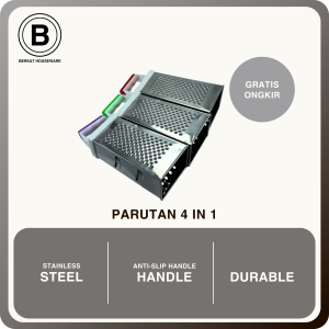 Parutan Menara Stainless Steel Warna|Multipurpose 4in1 Grater 86-84