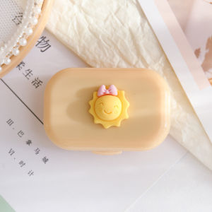 Indo - Tempat Softlens Warna Pastel / Kotak Softlens Karakter / Tempat Lensa Kontak Estetik / Softlens Case Karakter Lucu