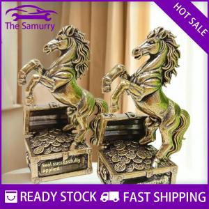 Samurry ✨Hot Sale✨ 1pcs Zodiac ngựa Tượng trang trí quà tặng Brass Ngựa phong thủy bức tượng nhỏ thủ công văn phòng trang trí nội thất phụ kiện