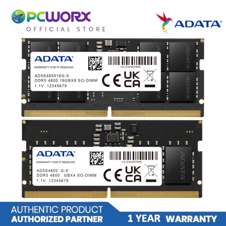 Adata AD-AD5S480016G-S 16GB DDR5 4800Mhz Sodimm RAM | DDR5 RAM