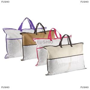 [COD] FUSHI0 Transparent Non-woven Pillow Packed Quilt Blanket Zipper Dustproof Storage Bag Household Organizer Bag Tote Bag Various Sizes