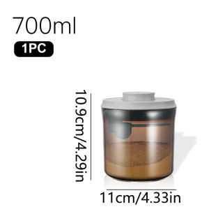 Baby Milk Powder Can Outdoor Portable  Fresh-keeping Moisture-proof Transparent Storage Jar Press-Lid Plastic Airtight Jar