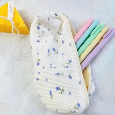 Mismi Alice Pencil Case Kotak Pensil Sekolah Motif Little Flower Perempuan Trendy - PC2A