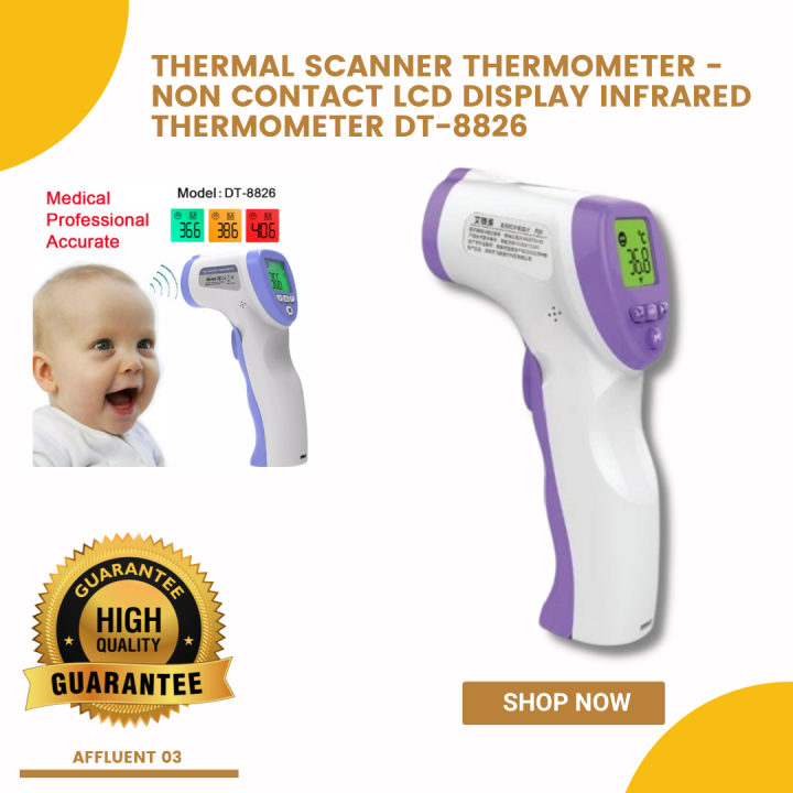 Thermal Scanner Thermometer Non contact LCD Display Infrared