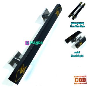 Handle Pintu Stainless Modern Anti Roda Model Gagang Geser 33cm/45cm/60cm untuk Rumah dan Kamar