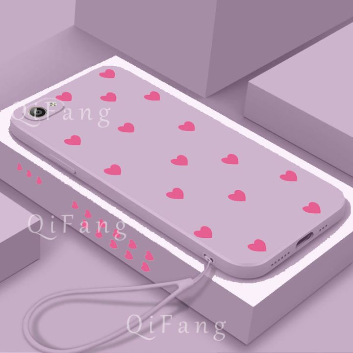 For Vivo 1606 Vivo Y53 phone case silica gel soft full screen love case  phone cover shockproof back cover phone casing softcase Lazada PH