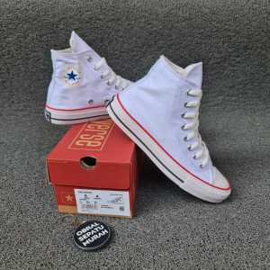 OBRAL SEPATU CONVERSEEE 70S HIGH PUTIH BIRU MERAH FRANCE 36-43 SNEAKERS PUTIH POLOS KANVAS PRANCIS