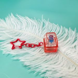 DADOMYD Bàn phím DIY Móc khóa Fidget Có đèn Nút phím Đồ chơi kẹp  Giảm căng thẳng Nắp bàn phím ngón tay