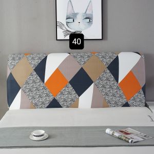 Cover Sandaran Headboard Springbed - Sarung Divan Springbed Elastis Motif Terbaru Ukuran Tempat Tidur Springbed 120x200 140x200 160x200 180x200 200x200cm