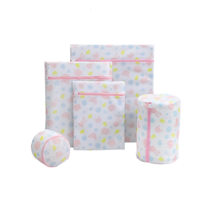 Shape Retention Anti Tangles Thick Mesh Washing Bag Zippered Closure Laundry Organizer For Delicate Fabric Item