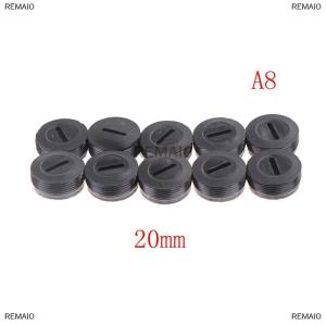 [COD] REMAI0 10Pcs Black Carbon Brush Holder Cap Brushes Cover 13 14 15 16 18 20 22mm