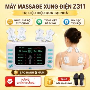 Máy Massage Xung Điện Trị Liệu Vật Lý Z311 Máy Mát Xa Châm Cứu Pin Sạc Giảm Nhức Mỏi Toàn Thân
