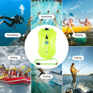 【Chinatera】 20L Outdoor Sports Bag PVC Inflatable Life Buoy Storage Bag for Boating Kayaking