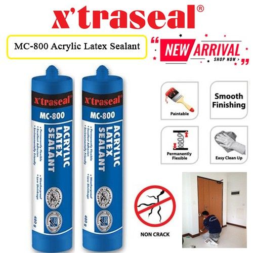 X'TRASEAL MC800 Acrylic Latex Silicone Sealant Paintable Silicone