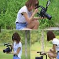 A-49U Video Making Tripod Portable Handle Stabilizer Anti-shake Camera Stabilizer Equipment For Live Video TIktok YouTube Camera Bracket Live Streaming Broadcast. 