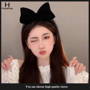 Hayating Sweet Black Bow Knot Hairband Temperament Elegant Headband For Women Korean Style Fashion Headdress Girls Hair Accessories