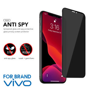 ( ANTI PECAH ) Antigores Spy Kaca CERAMIC MATTE Antigores Private (BLACK) TEMPERED GLASS PRIVASI/SPY FOR VIVO Y12 Y15 Y17 Y20 Y20S Y12S Y15s V17 V20 SE Y53S Y21 Y21S Y33S Y75 5G Y30 Y50 S1 S1 PRO V15 PRO - Tempered Glass - Pelindung Layar - Anti gores