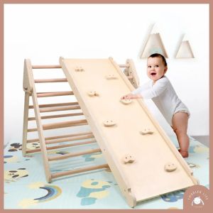 Climbing Pikler Triangle with Ramp (Foldable)