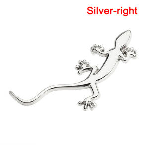438178 ZXC 1PC Reflective Car Metal Truck Sticker Lizard Gecko Decal Badge Emblem Decor