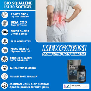 Obat Asam Urat Dan Rematik Nyeri Sendi Kaki Kesemutan Pegal Linu Sakit Pinggang Bio Squalene