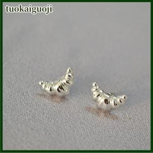 tuokaiguoji New Mini Croissant Stud Bông Tai Cho Phụ Nữ Dễ Thương Bánh Mì Bông Tai Cổ Điển Đồ Trang Sức Mỹ Quà Tặng