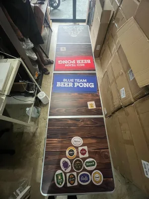 Beer pong table with 1 set cups and Balls (complete set) / beerpong for your bar / cod