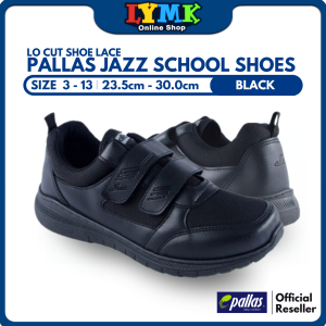 PALLAS® JAZZ SCHOOL SHOES LO CUT SHOE LACE 306/307-0209 BLACK Shoes Kasut Sekolah Hitam 校鞋黑色 （ Ready Stock & Fast Delivery )