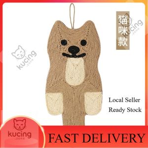 Cat Accessories Interactive Large Size Mouse-Shaped Cats Scratcher Pad  - Non-Slip Sisal Mat with Hanging Rope for Furniture Protection and Playtime - Perfect for Kitten Toys and  Scratching Needs