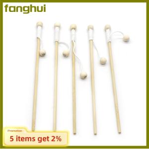 fanghui 5pcs Wooden Magnetism Fishing Rod Toys for Children Early Educational Parent-child Interactive Fishing Rod
