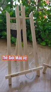 Giá Vẽ Tranh Gỗ Chữ A Lùn MARIE’S 25/30/40/50cm – Giá Đỡ Canvas Mini Để Bàn Kệ Trưng Bày Tranh Tablet Decor