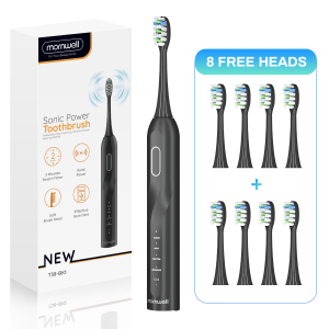 Bàn chải đánh răng điện Mornwell T38 tự động hoàn toàn 4 chế độ 40.000 rung động âm thanh mỗi phút làm sạch sâu cho người lớn và trẻ em (trên 8 tuổi)