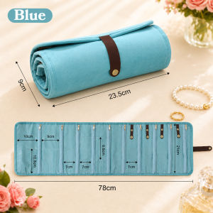 Portable Jewelry Organizer Travel PU Leather Jewelry Storage Bag Anti Oxidation Case For Women