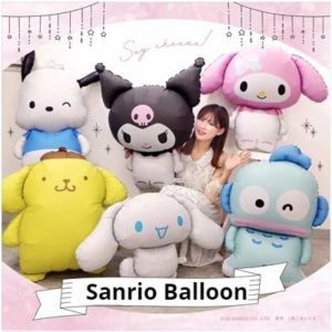 SANRIO Bong Bóng Hình Kuromi My Melody Cinnamon Hoạt Hình Dùng Trang Trí Tiệc Sinh Nhật / Tắm Em Bé