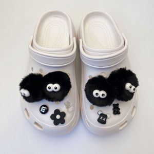 Crocs jibbitz quyến rũ Giày phụ kiện 3D dễ thương màu cục bông Sprite M đậu có thể tháo rời Tự làm khóa giày cho CROCS