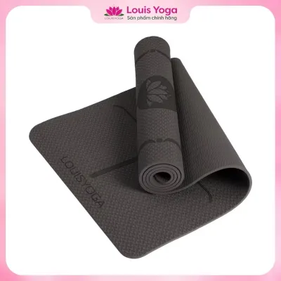 Thảm tập yoga TPE định tuyến dày 9mm thương hiệu Louis Yoga - Nhẹ Êm Bền chống trơn trượt