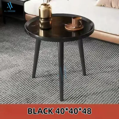 [SG Stock]Nordic Design Coffee Table Oval Modern Style Living Room Sturdy Tea Table Modern design coffee table