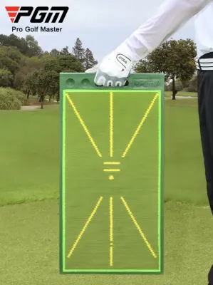 Golf Manila PGM Golf Hitting Mat Divot Board with Swing Path Feedback for Beginner/Pro Indoor and Outdoor Training