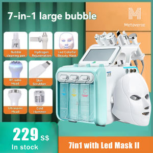 7 In 1 H2O Small Bubble Skin Care Device Blackhead Suction Skin Management Hydroxy Injection