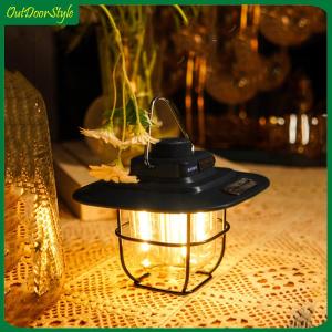 【Arrive 1-3 Days】Portable LED Camping Lantern - Rechargeable Light for Outdoor Adventures and Emergency Use - Bright and Durable with Adjustable Brightness