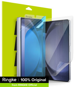 Ringke Dual Easy Film Compatible with Samsung Galaxy Z Fold 5 Screen Protector Self Healing Repair Coating Full Coverage HD Clear Screen Protector