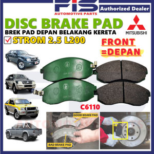 FIS Disc Brake Pad Front Mitsubishi Strom 2.5 L200 4WD Brek Pad Depan Kereta C6110