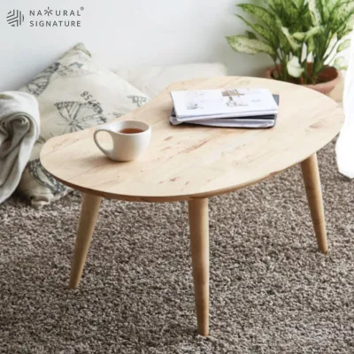 Natural Signature 5070A Peanut Bean Shape Table/Bed Table/Coffee Table/Home Office/Study Table #CT #SNW #KID